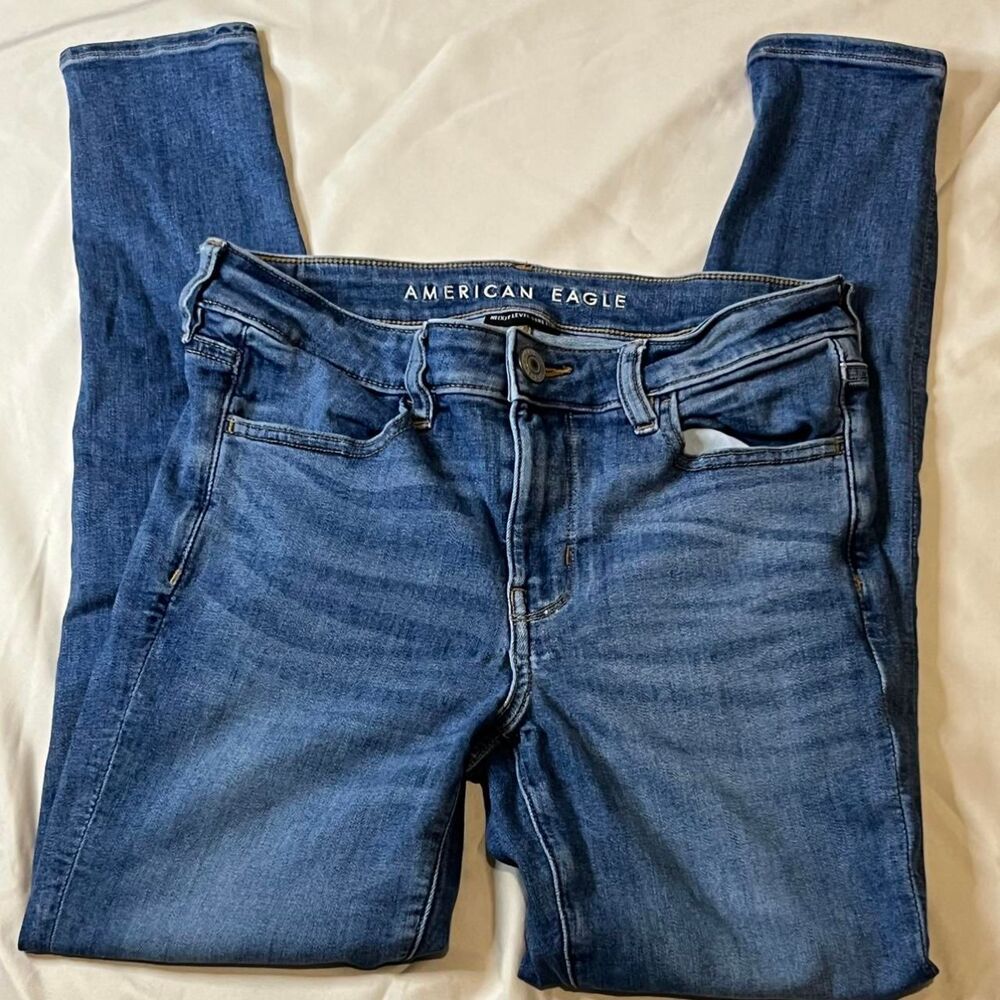 American-eagle Women's Blue and Navy Jeans